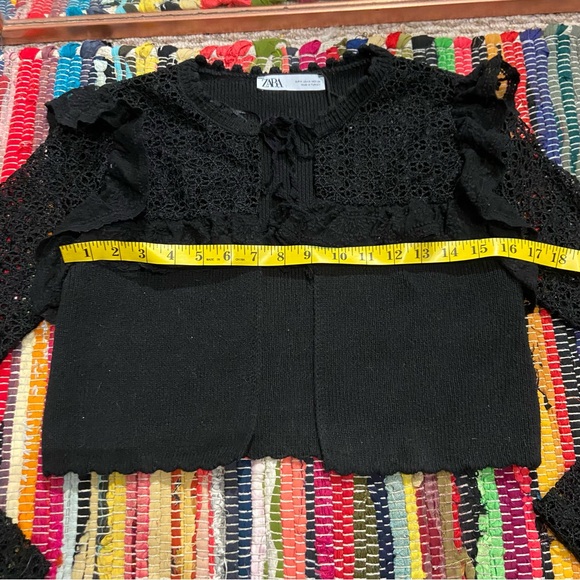 Zara Black Lace Cardigan - Picture 6 of 6